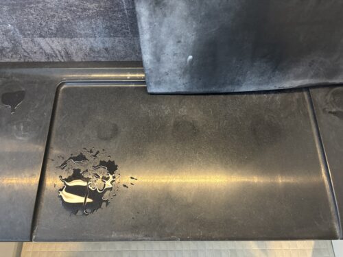 浴室クリーニング　白いモヤモヤ汚れ